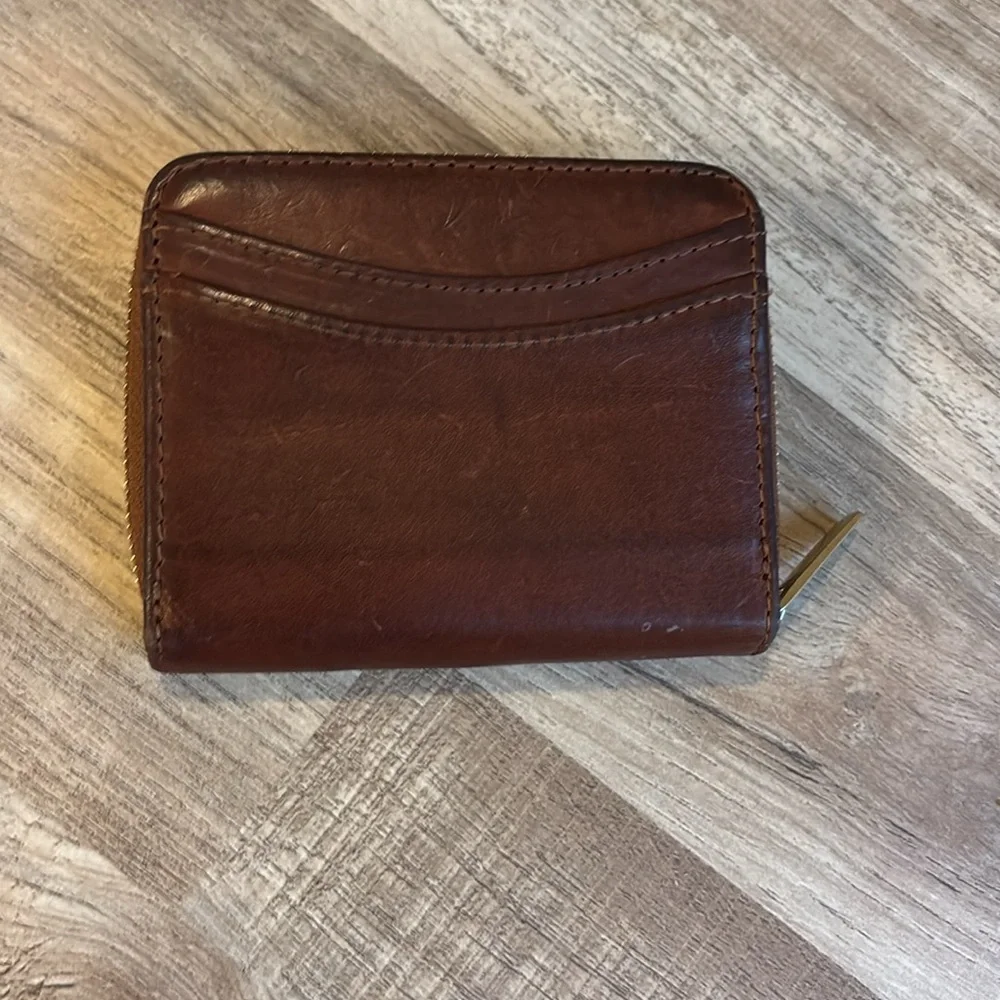 Sezane Auguste Wallet in Natural Heritage Leather - Picture 4 of 6